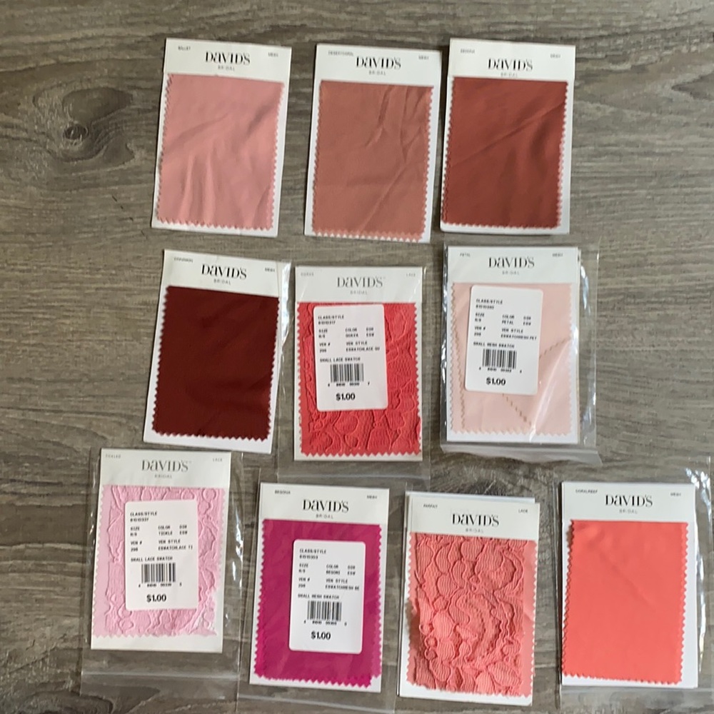 💍Swatches; David’s bridal